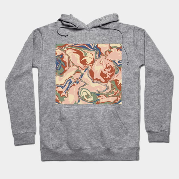 Marbled Paper Design Hoodie by Obstinate and Literate